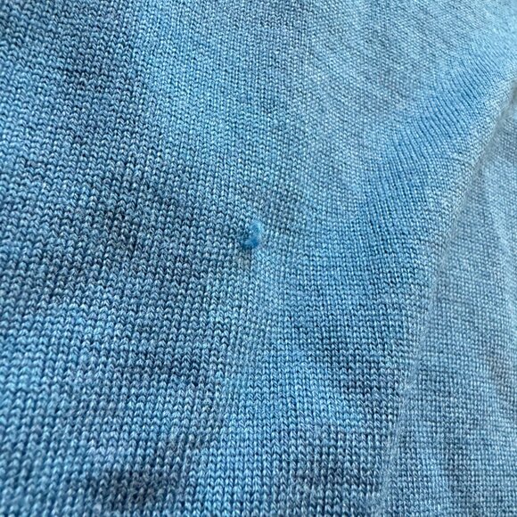 Men's Peter Millar Soft Blue Green Sweaters - Picture 6 of 7